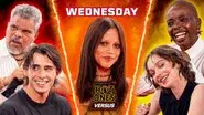 Jenna Ortega vs. the Wednesday cast still