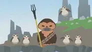 Chewie, the Porgs, and the Sea Monster (1) still