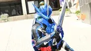 The Water Swordsman With a Blue Lion still