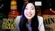 Awkwafina Gets Hot and Cold While Eating Spicy Wings still