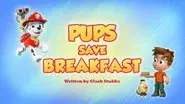 Pups Save Breakfast still