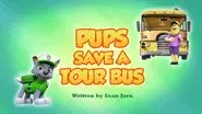 Pups Save a Tour Bus still