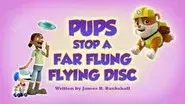 Pups Stop a Far Flung Flying Disc still