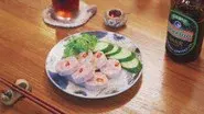 Asian food and alcohol still