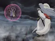 Destroy Naraku with the Adamant Barrage! still