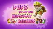 Pups Save the Runaway Kitties still