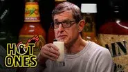 Louis Theroux Attacks the Shark While Eating Spicy Wings still