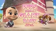 Pups Save a Giant Baby still