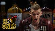 Machine Gun Kelly Talks Diddy, Hangovers, & Amber Rose While Eating Spicy Wings still