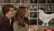 Emma Stone with Kings of Leon still