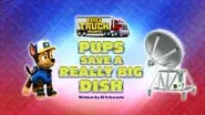 Big Truck Pups: Pups Save a Really Big Dish still