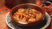 Shrimp Ajillo at a Fancy Bar still