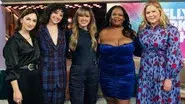 Amy Schumer, Sas Goldberg, Yamaneika Saunders, Arielle Siegel, Dale Earnhardt Jr., Ryan Blaney still