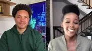 Frank Luntz & Thuso Mbedu still