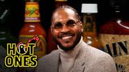 Carmelo Anthony Goes Hard in the Paint While Eating Spicy Wings still