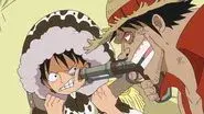 An Explosive Situation! Luffy vs. Fake Luffy! still