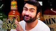 Kumail Nanjiani Sweats Intensely While Eating Spicy Wings still