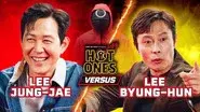 Squid Game’s Lee Jung-jae vs. Lee Byung-hun still