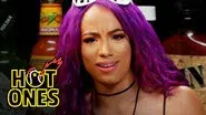Sasha Banks Bosses Up While Eating Spicy Wings still