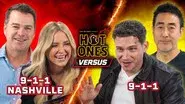Chris O'Donnell and Jessica Capshaw vs. Kenneth Choi and Oliver Stark still