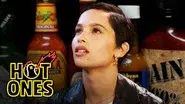 Zoë Kravitz Gets Trippy While Eating Spicy Wings still