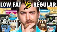 Low Fat vs. Regular Ice Cream Taste Test still