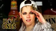 Kristen Stewart Brings the Angels to Eat Spicy Wings still