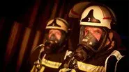 Fire in a flat after a battery explosion still
