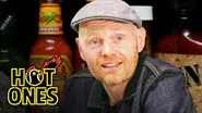 Bill Burr Gets Red in the Face While Eating Spicy Wings still