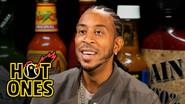 Ludacris Gets Fired Up While Eating Spicy Wings still