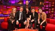 Meryl Streep, Hugh Grant, Keeley Hawes, Joe and Jake still