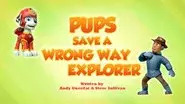 Pups Save a Wrong Way Explorer still
