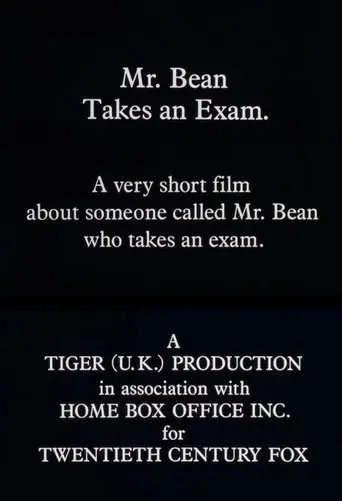 Mr. Bean Takes an Exam poster