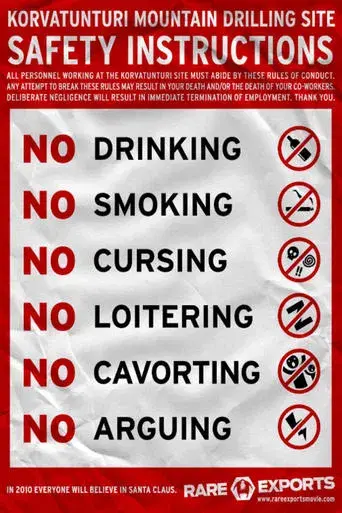 The Official Rare Exports Inc. Safety Instructions 2005 poster