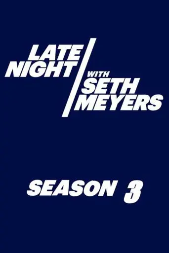 Late Night with Seth Meyers season 3 poster