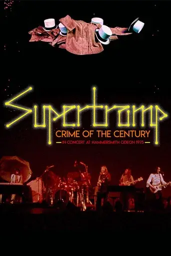 Supertramp: Crime of the Century in Concert at Hammersmith Odeon 1975 poster