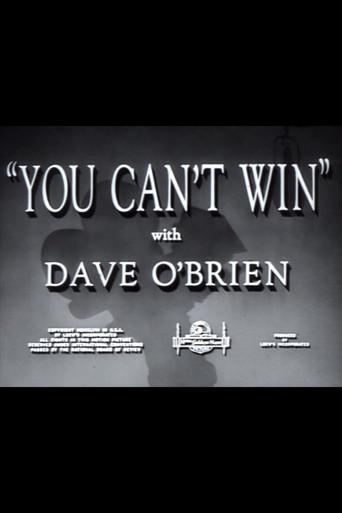 You Can't Win poster