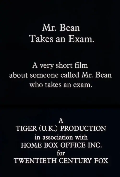 Mr. Bean Takes an Exam poster