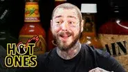 Post Malone Has His Brain Hacked by Spicy Wings still