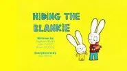 Hiding The Blankie still