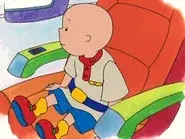 Caillou Flies on a Plane still