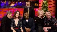 Daisy Ridley, John Boyega, Gwendoline Christie, Mark Hamill, Sam Smith still
