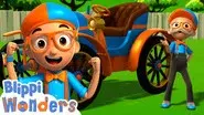 Blippi Time Travels & Explores The First Car! still
