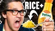 Cooking Rice In Different Liquids (Taste Test) still