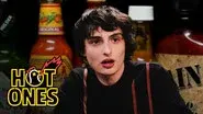 Finn Wolfhard Embraces Insanity While Eating Spicy Wings still