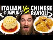 Chinese Italian Food vs. Italian Chinese Food Taste Test still