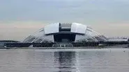 Inside the Super Stadium still