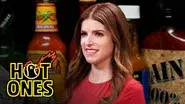 Anna Kendrick Gets the Giggles While Eating Spicy Wings still