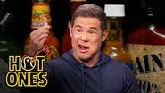 Adam Devine Shocks a Live Audience While Eating Spicy Wings still