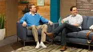 Ed Helms Wears a Grey Shirt & Brown Boots still